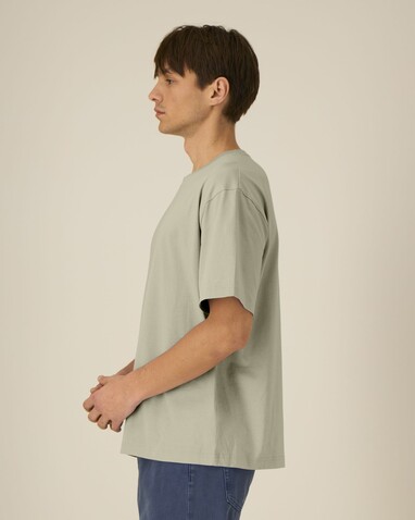 Breezer - Das Relaxed Unisex-T-Shirt - Stone - XL bedrucken, Art.-Nr. STTU964C3581X