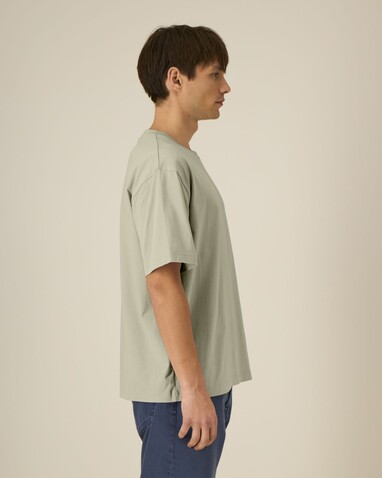 Breezer - Das Relaxed Unisex-T-Shirt - Stone - L bedrucken, Art.-Nr. STTU964C3581L