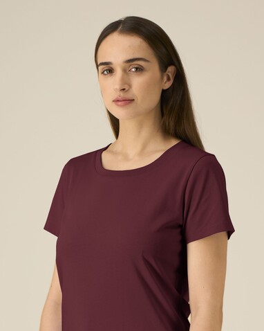 Stella Expresser 2.0 - Das Fitted Damen-T-Shirt - Burgundy - L bedrucken, Art.-Nr. STTW079C2441L Stella Expresser 2.0 - Das Fitted Damen-T-Shirt - Burgundy - L bedrucken, Art.-Nr. STTW079C2441L