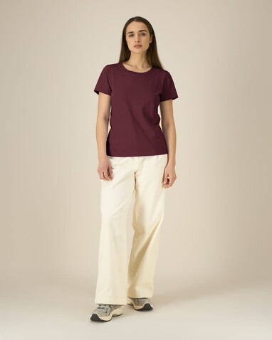 Stella Expresser 2.0 - Das Fitted Damen-T-Shirt - Burgundy - XL bedrucken, Art.-Nr. STTW079C2441X Stella Expresser 2.0 - Das Fitted Damen-T-Shirt - Burgundy - XL bedrucken, Art.-Nr. STTW079C2441X