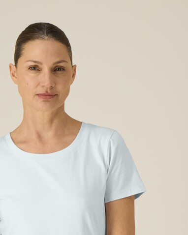 Stella Expresser 2.0 - Das Fitted Damen-T-Shirt - Blue Ice - M bedrucken, Art.-Nr. STTW079C7281M