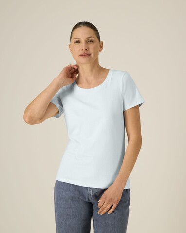 Stella Expresser 2.0 - Das Fitted Damen-T-Shirt - Blue Ice - S bedrucken, Art.-Nr. STTW079C7281S