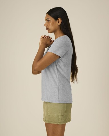 Stella Expresser 2.0 - Das Fitted Damen-T-Shirt - Heather Grey - M bedrucken, Art.-Nr. STTW079C2501M Stella Expresser 2.0 - Das Fitted Damen-T-Shirt - Heather Grey - M bedrucken, Art.-Nr. STTW079C2501M