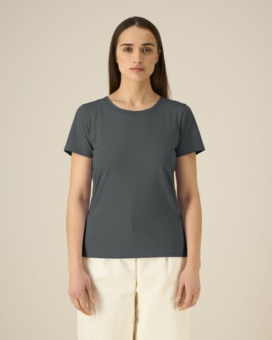 Stella Expresser 2.0 - Das Fitted Damen-T-Shirt - Anthracite - L bedrucken, Art.-Nr. STTW079C2531L