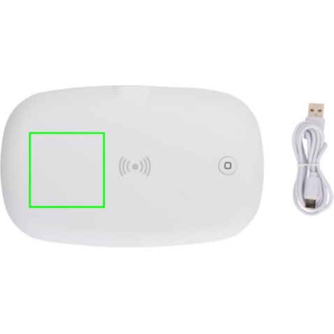 UV-C Sterilisations-Box mit 5W Wireless Charger weiß bedrucken, Art.-Nr. P301.113