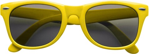 Sonnenbrille aus Kunststoff Kenzie – Gelb bedrucken, Art.-Nr. 006999999_9672