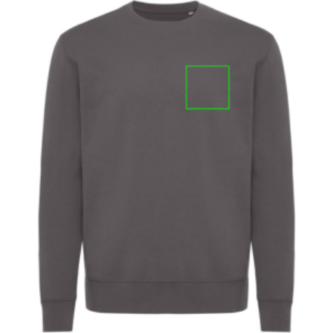 IQONIQ Kruger Relax-Rundhals-Sweater aus recycelt. Baumwolle anthrazit bedrucken, Art.-Nr. T9302.019.XXXL IQONIQ Kruger Relax-Rundhals-Sweater aus recycelt. Baumwolle anthrazit bedrucken, Art.-Nr. T9302.019.XXXL