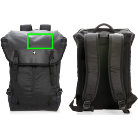 17” Outdoor Laptop Rucksack schwarz bedrucken, Art.-Nr. P762.100