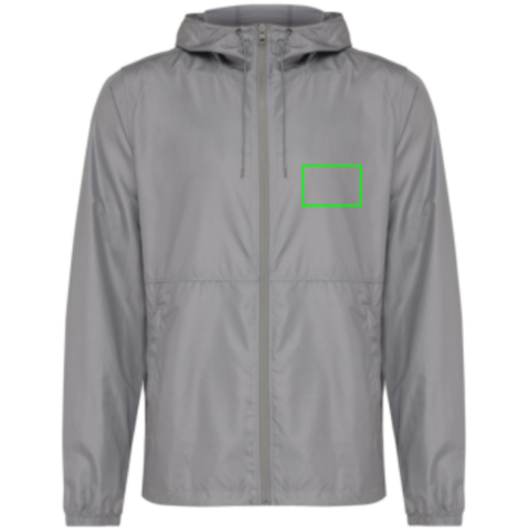 IQONIQ Logan Lightweight Jacke aus recyceltem Polyester Silbergrau bedrucken, Art.-Nr. T9701.035.XXXL