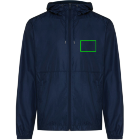 IQONIQ Logan Lightweight Jacke aus recyceltem Polyester navy blau bedrucken, Art.-Nr. T9701.002.L