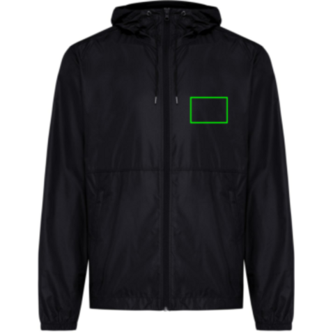 IQONIQ Logan Lightweight Jacke aus recyceltem Polyester schwarz bedrucken, Art.-Nr. T9701.001.S