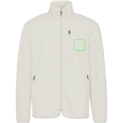 IQONIQ Diran Fleecejacke aus recyceltem Polyesterflor neutral bedrucken, Art.-Nr. T9800.026.XL