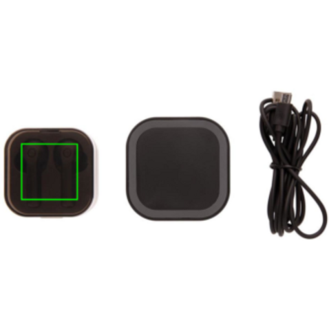 TrueWireless Ohrhörer in kabelloser Ladebox schwarz bedrucken, Art.-Nr. P329.121