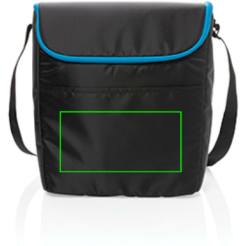 Explorer medium Outdoor Kühltasche schwarz, blau bedrucken, Art.-Nr. P422.361