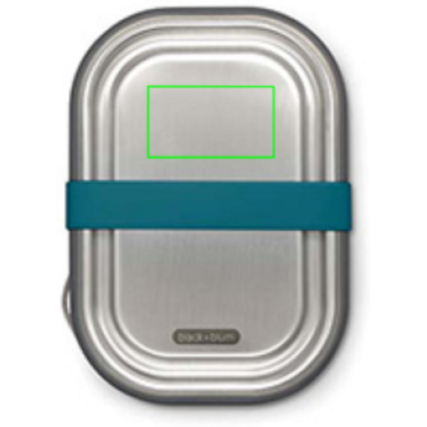 Black+Blum Stainless Steel Lunch Box groß turkis bedrucken, Art.-Nr. P439.0033