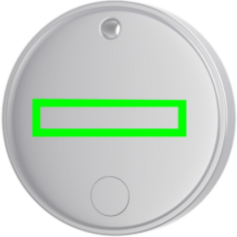 Findmate Dual IPX5 Artikel-Finder aus RCS recyceltem ABS weiß bedrucken, Art.-Nr. P301.6203