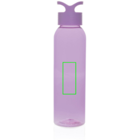 Oasis RCS recycelte PET Wasserflasche 650ml lila bedrucken, Art.-Nr. P437.039