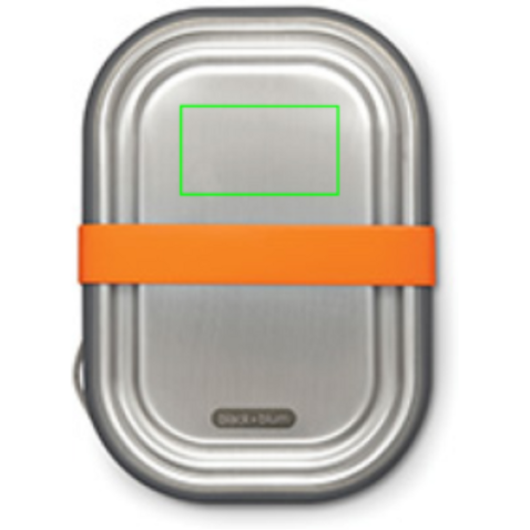 Black+Blum Stainless Steel Lunch Box groß orange bedrucken, Art.-Nr. P439.0008