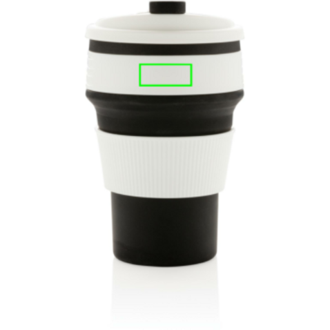faltbarer Silikon-Becher schwarz bedrucken, Art.-Nr. P432.601