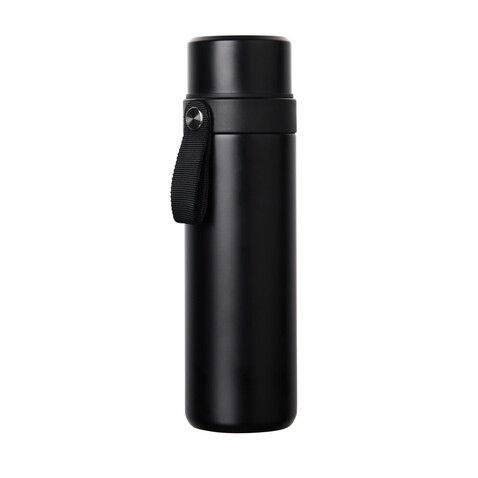 VINGA Tono RCS Thermoskanne mit zwei Bechern, 750ml schwarz bedrucken, Art.-Nr. V4300701