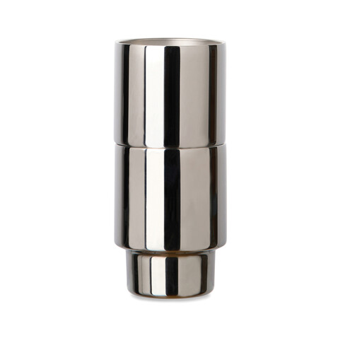 VINGA Nagano RCS recycelte Edelstahlbecher, 2er-Set reflektierend bedrucken, Art.-Nr. V4320502 VINGA Nagano RCS recycelte Edelstahlbecher, 2er-Set reflektierend bedrucken, Art.-Nr. V4320502