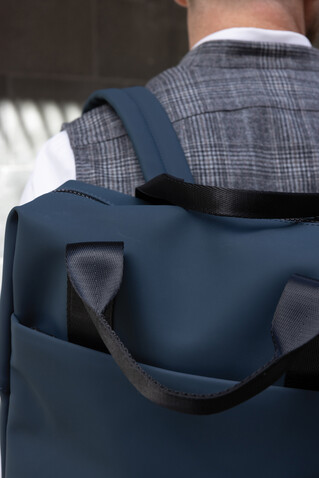 VINGA Baltimore RCS Tote Rucksack navy blau bedrucken, Art.-Nr. V7050025