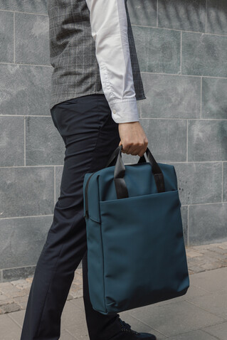 VINGA Baltimore RCS Tote Rucksack navy blau bedrucken, Art.-Nr. V7050025