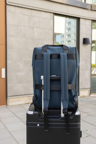 VINGA Baltimore RCS Tote Rucksack navy blau bedrucken, Art.-Nr. V7050025