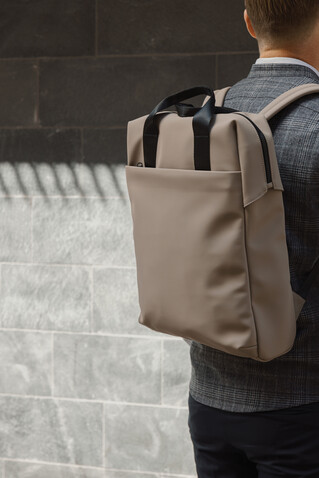 VINGA Baltimore RCS Tote Rucksack greige bedrucken, Art.-Nr. V7050019 VINGA Baltimore RCS Tote Rucksack greige bedrucken, Art.-Nr. V7050019