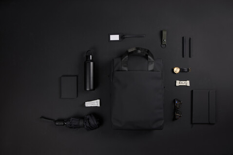 VINGA Baltimore RCS Tote Rucksack schwarz bedrucken, Art.-Nr. V7050001