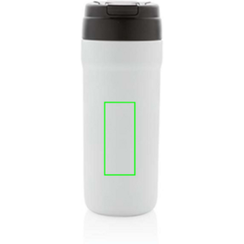 RCS recyc. Stainless Steel Becher mit Hot &amp; Cold Verschluss weiß bedrucken, Art.-Nr. P433.133