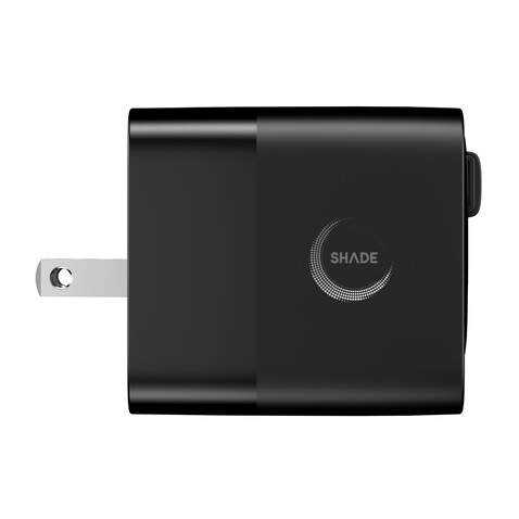 Urban Vitamin Mendocino 65W GaN-Charger mit einziehb. Kabel schwarz bedrucken, Art.-Nr. P301.2701