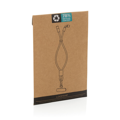 LoopAmp 60W Handgelenksband für Smartphones aus RCS rPET schwarz bedrucken, Art.-Nr. P302.5701 LoopAmp 60W Handgelenksband für Smartphones aus RCS rPET schwarz bedrucken, Art.-Nr. P302.5701