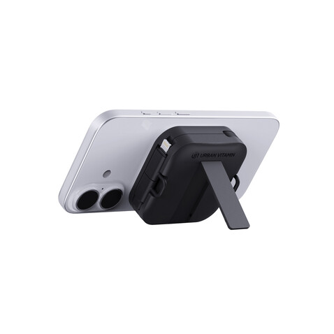 Urban Vitamin San Jose 100W-Halter mit einziehbarem Kabel schwarz bedrucken, Art.-Nr. P302.7201