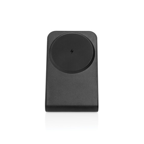 VoltPerch 15W magnetischer Wireless Charger aus RCS rec. ABS schwarz bedrucken, Art.-Nr. P309.0901