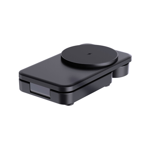 Urban Vitamin Arcadia 15W 3in1 Magnet-Charger aus RCS rABS schwarz bedrucken, Art.-Nr. P309.5101