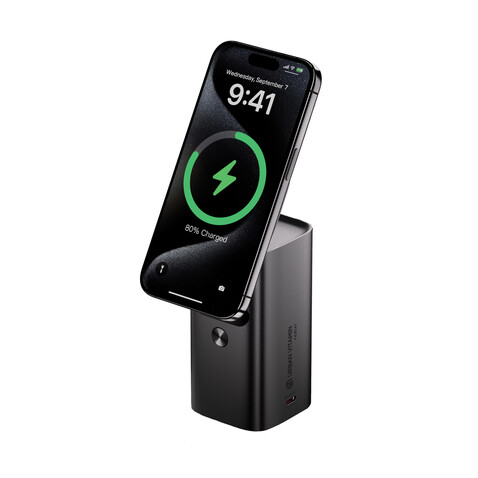 Urban Vitamin Sunnyvale 100W 15.000mAh magnetische Powerbank grau bedrucken, Art.-Nr. P322.7702