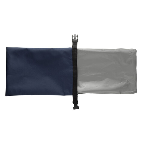 Snackstrap faltbarer Lunchbag aus AWARE™ rPET 30 x 20cm navy blau bedrucken, Art.-Nr. P422.5525
