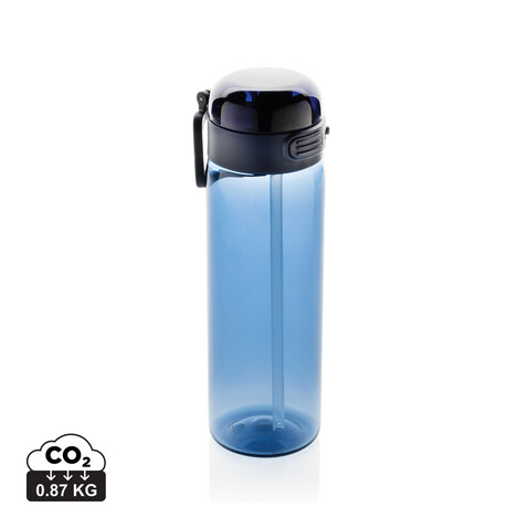 Sip&#039;nLock RCS rPET auslaufsichere Sport-Trinkflasche 800ml navy blau bedrucken, Art.-Nr. P437.7025