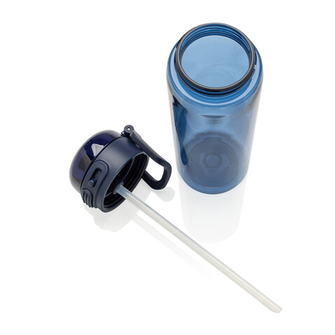 Sip&#039;nLock RCS rPET auslaufsichere Sport-Trinkflasche 800ml navy blau bedrucken, Art.-Nr. P437.7025