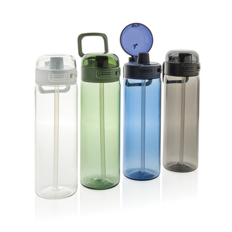 Sip&#039;nLock RCS rPET auslaufsichere Sport-Trinkflasche 800ml navy blau bedrucken, Art.-Nr. P437.7025