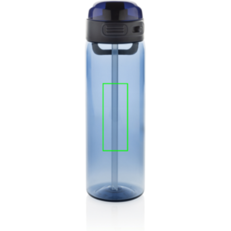 Sip&#039;nLock RCS rPET auslaufsichere Sport-Trinkflasche 800ml navy blau bedrucken, Art.-Nr. P437.7025