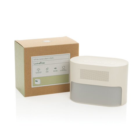 LumaRise RCS Sonnenaufgangs-Wecker beige bedrucken, Art.-Nr. P457.0019