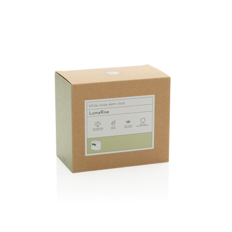 LumaRise RCS Sonnenaufgangs-Wecker beige bedrucken, Art.-Nr. P457.0019