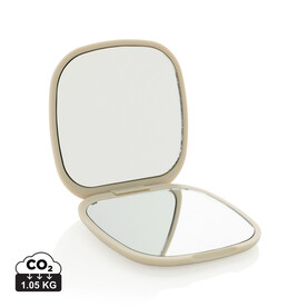 Reflecta Make-Up Spiegel aus RCS rec. ABS beige bedrucken, Art.-Nr. P457.0419 Reflecta Make-Up Spiegel aus RCS rec. ABS beige bedrucken, Art.-Nr. P457.0419
