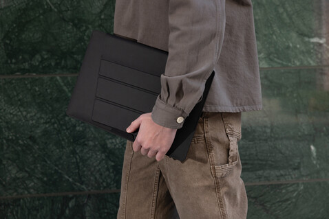 XD Design 14&quot; Mobile Office Sleeve schwarz, schwarz bedrucken, Art.-Nr. P788.2001