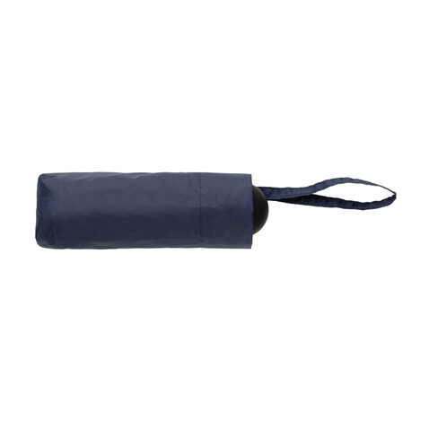 19,5“manueller Super-Mini-Schirm aus Aware™ rPET 190T Pongee navy blau bedrucken, Art.-Nr. P850.7425