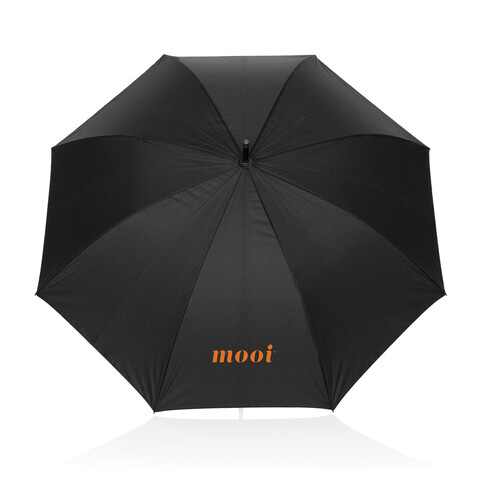 Swiss Peak Vero Aware™ RPET 25&quot;-Regenschirm schwarz bedrucken, Art.-Nr. P850.7501