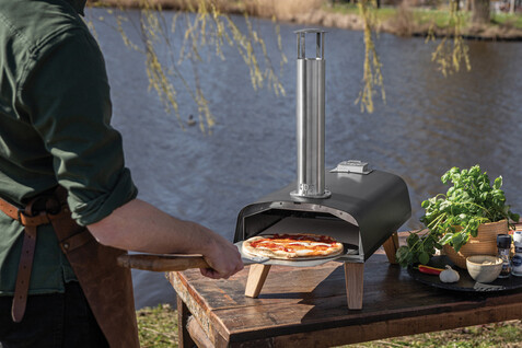 BOSKA Pizza Ofen Pro Pellet schwarz bedrucken, Art.-Nr. RB320503