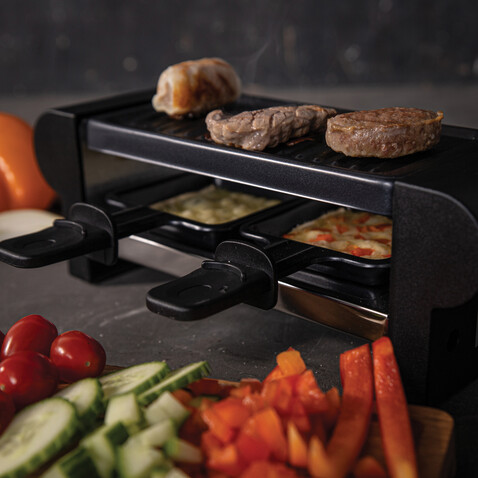 BOSKA Gourmet Raclette Mini schwarz bedrucken, Art.-Nr. RB851100